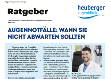 Augennotfälle: Wann Sie nicht abwarten sollten